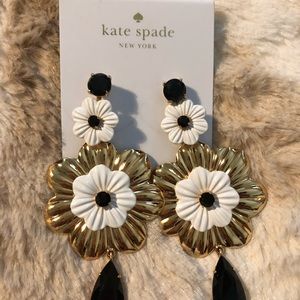Kate Spade Flower Gold Chandelier Earrings